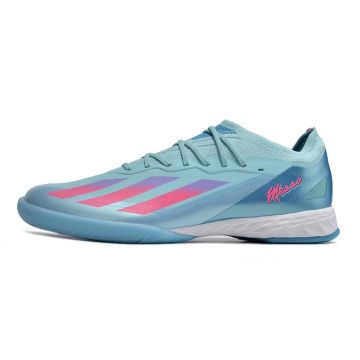 2024 Adidas X Crazyfast Messi.1 IC Flash Aqua Lucid Pink Lucid Cyan
