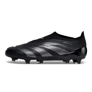 Adidas Predator Elite Laceless FG Black Silver