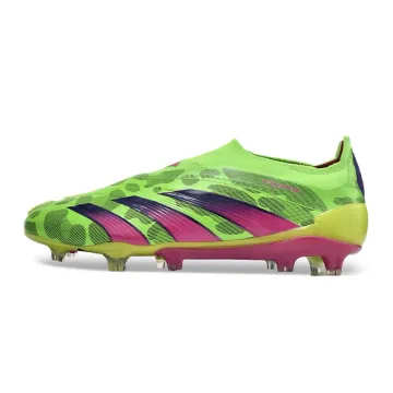 Adidas Predator Elite Laceless FG Green Pink Black