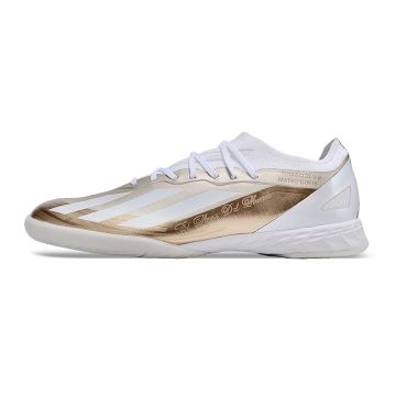 Adidas X Crazyfast.3 IN Metallic Gold White
