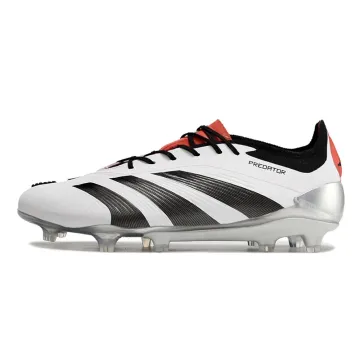 Adidas Predator+ Elite FG 2024 Core Black Off White Silver Red