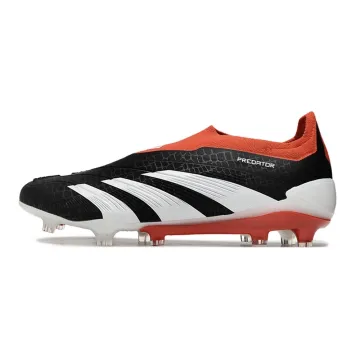 Adidas Predator Elite Laceless FG 2024 Core Black White Solar Red