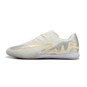 Nike AIR Zoom Mercurial Vapor 15 Elite IC White Silver Gold