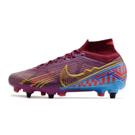 2023 Nike Mercurial Superfly Elite 9 KM Edition SG Dark Beetroot Metallic Vivid Gold