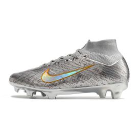 2023 Nike Zoom Mercurial Superfly IX Elite XXV SE FG Metallic Silver Black Wolf Grey