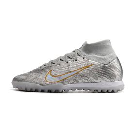 2023 Nike Zoom Mercurial Superfly IX Elite XXV SE TF Metallic Silver Black Wolf Grey