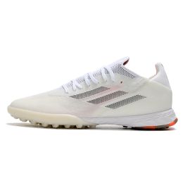 Adidas X Speedflow.1 TF - White Iron Metallic Solar Red Soccer Cleats