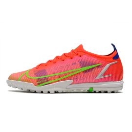 Nike Mercurial Vapor 14 Elite TF Soccer Cleats - Bright Crimson_Metallic Silver
