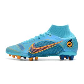 Nike Mercurial Superfly VIII Elite AG-Pro - Chlorine Blue Laser Orange Marina  Soccer Cleats