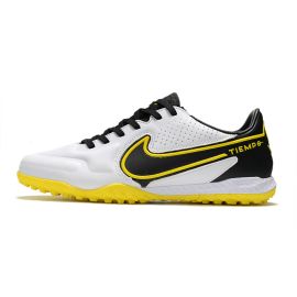 Nike Tiempo Legend IX Elite TF White Dark Smoke Grey Black Yellow