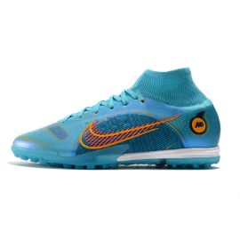 Nike Mercurial Superfly 8 Elite TF Soccer Cleats - Chlorine Blue_Laser Orange_Marina