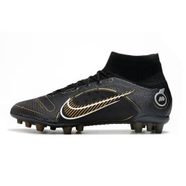 Nike Mercurial Superfly 8 Elite AG-Pro Soccer Cleats - Black_Metallic Gold_Metallic Silver