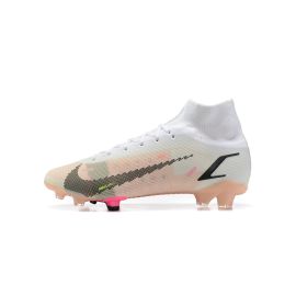2021 Nike Mercurial Superfly 8 Elite FG White Black Bright Crimson Pink Blast