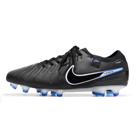 2023 Nike Tiempo Legend 10 Elite FG - Black/Chrome/Hyper Royal