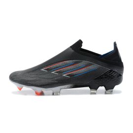 Adidas X Speedflow+ Edge of Darkness FG - black_white_vivid red_blue