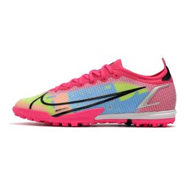Nike Mercurial Vapor 14 Elite TF Soccer Cleats - White Black Pink Mulitcolor