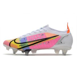 Nike Mercurial Dragonfly Vapor 14 Elite SG-Pro Soccer Cleats White Metallic Silver Dark Raisin
