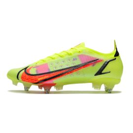 Nike Mercurial Vapor 14 'Montivation Pack' SG-PRO Soccer Cleats Volt Bright Crimson Black