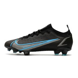 Nike Mercurial Vapor 14 Elite FG Soccer Cleats Black Iron Grey University Blue