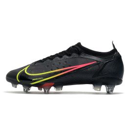 Nike Mercurial Vapor 14 Elite SG-PRO Soccer Cleats Black Cyber Yellow Off Noir