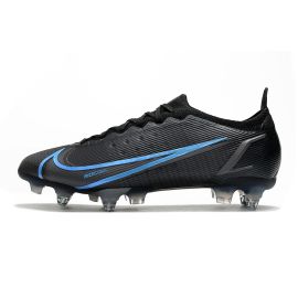 Nike Mercurial Vapor 14 Elite SG-PRO Soccer Cleats Black Iron Grey University Blue