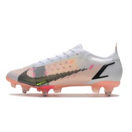 Nike Mercurial Vapor 14 Elite SG-PRO Soccer Cleats White Black Bright Crimson Pink Blast