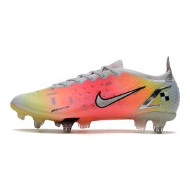 Nike Mercurial Vapor 14 Elite SG-PRO Soccer Cleats White Metallic Silver Pure Platinum