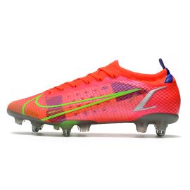 Nike Mercurial Vapor XIV Elite SG-PRO Soccer Cleats Bright Crimson Metallic Silver