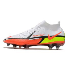 Nike Phantom GT II Elite DF FG Soccer Cleats White Black Bright Crimson Black
