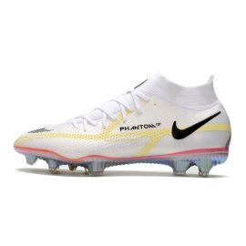 Nike Phantom GT II Elite DF FG Soccer Cleats White Black Bright Crimson Pink