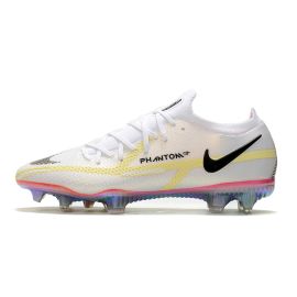 Nike Phantom GT II Elite FG Soccer Cleats White Black Bright Crimson Pink