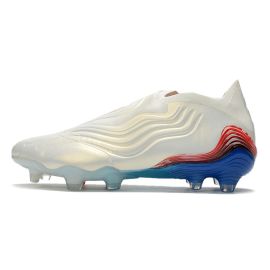 Adidas Copa Sense +Launch Edition FG Soccer Cleats White Blue Solar Red