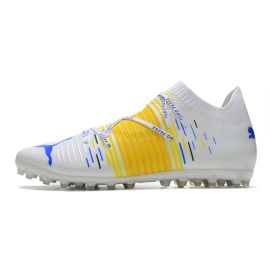 Puma Future Z 1.1 MG Soccer Cleats White Yellow Alert Black
