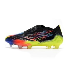 Adidas Copa Sense + FG Firm Ground Cleats Black Cyan Yellow