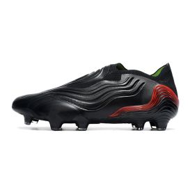 adidas Copa Sense + FG Soccer Cleats Black Solar Red Solar Green