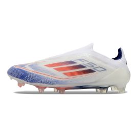 adidas F50 Elite Laceless FG Advancement Footwear White Solar Red Lucid Blue