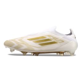 adidas F50 Elite Laceless FG Day Spark Footwear White Gold Metallic Footwear White