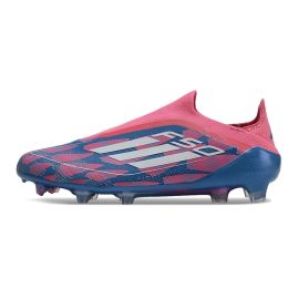 adidas F50 Elite Laceless FG Reemergence Solar Blue Footwear White Solar Pink