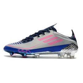 Adidas F50 Ghosted FG UCL - Silver Metallic Shock Pink Conavy