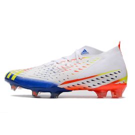 Adidas Predator Edge.1 FG Firm Ground Soccer Cleat White Yellow Blue