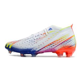 Adidas Predator Edge.1 FG Soccer Cleats White Solar Yellow Power Blue