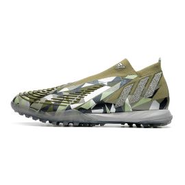 Adidas Predator Edge.1 TF Soccer Cleats Focus Olive Silver Metallic Magic Lime