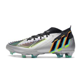 Adidas Predator Edge .1 FG Soccer Cleats Silver Metallic Black Green