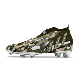 Adidas Predator Edge+ FG Olive Silver Metallic Magic Lime