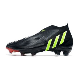 Adidas Predator Edge + FG Soccer Cleats Black Solar Green Solar Red