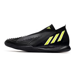 Adidas Predator Edge+ IN Indoor Soccer Black Team Solar Green Red