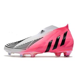 Adidas Predator Edge LZ+ FG Solar Pink Core Black Footwear White