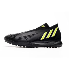 Adidas Predator Edge+ TF Turf Soccer Black Team Solar Green Red