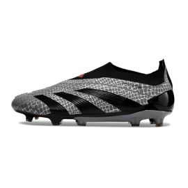 adidas Predator Elite Laceless FG Black Gray