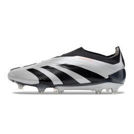 adidas Predator Elite Laceless FG Black Silver